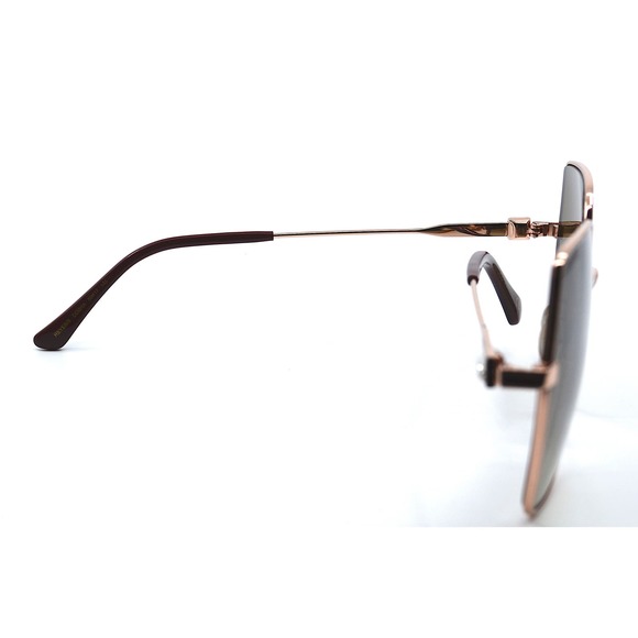 JIMMY CHOO REVES/S DDB GOLD COPPER BROWN GRADIENT WOMEN'S SUNGLASSES - Picture 8 of 10